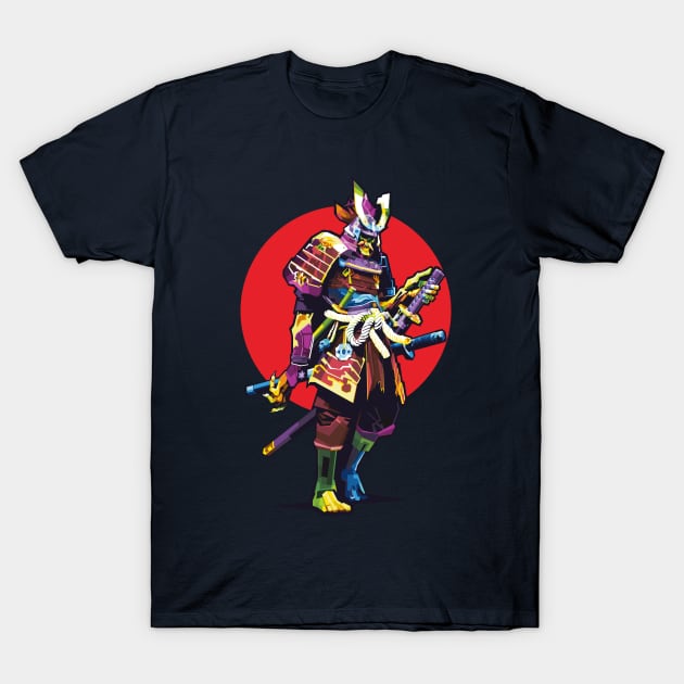 Ghost Samurai T-Shirt by Alkahfsmart